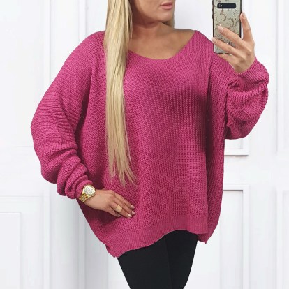 Sweter damski Duży w Szpic  kod 3049